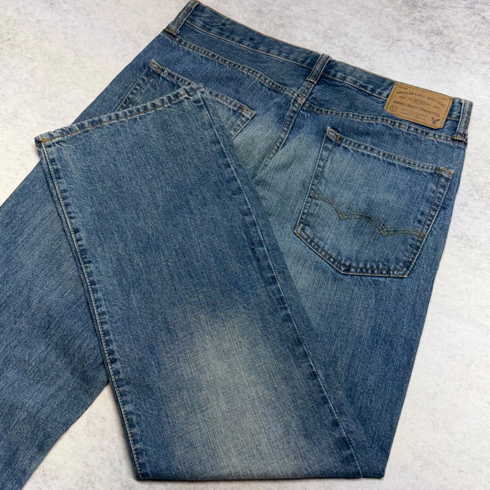 American Eagle Classic Bootcut Mens Size 32 Blue Medium Wash Denim Jeans